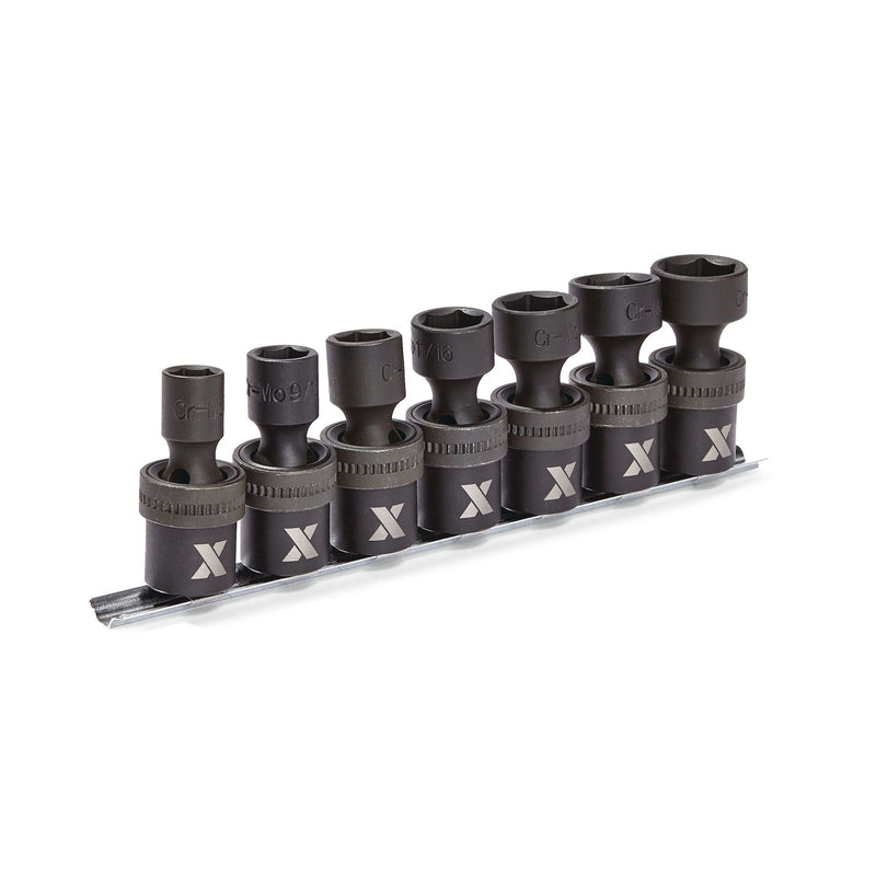 1/2-in Drive Swivel Impact Socket Set, 7-pc, SAE, Cr-Mo X4748