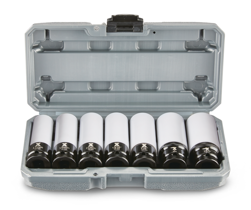1/2-in Drive Wheel Protector Deep Impact Socket Set, 7-pc W1212