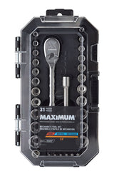 31 Piece 1/4" Drive Metric Socket Set