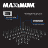 3/8-in & 1/2-in Drive Professional Grade Impact Socket Set, 83-pc, CRMO