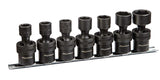 3/8-in Drive Swivel Impact Socket Set, 7-pc, Metric, CRMO