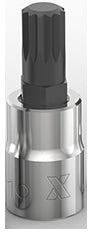 3/8-in Drive Triple Square Socket, Hex Bit P9019