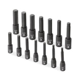 Hex Impact Socket & Bit Socket Set, 14-pc, SAE/Metric