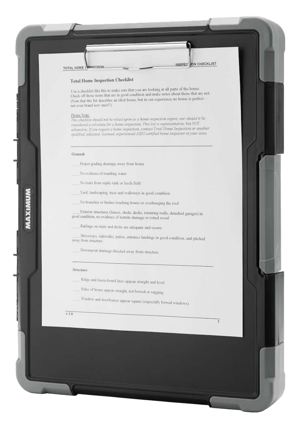 Organizer with Clipboard, 9 Pockets
