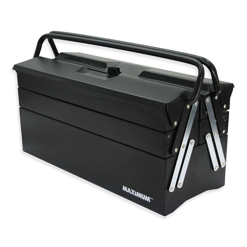 Portable 5-Tray Cantilever Tool Box, Black, 21-in G9380