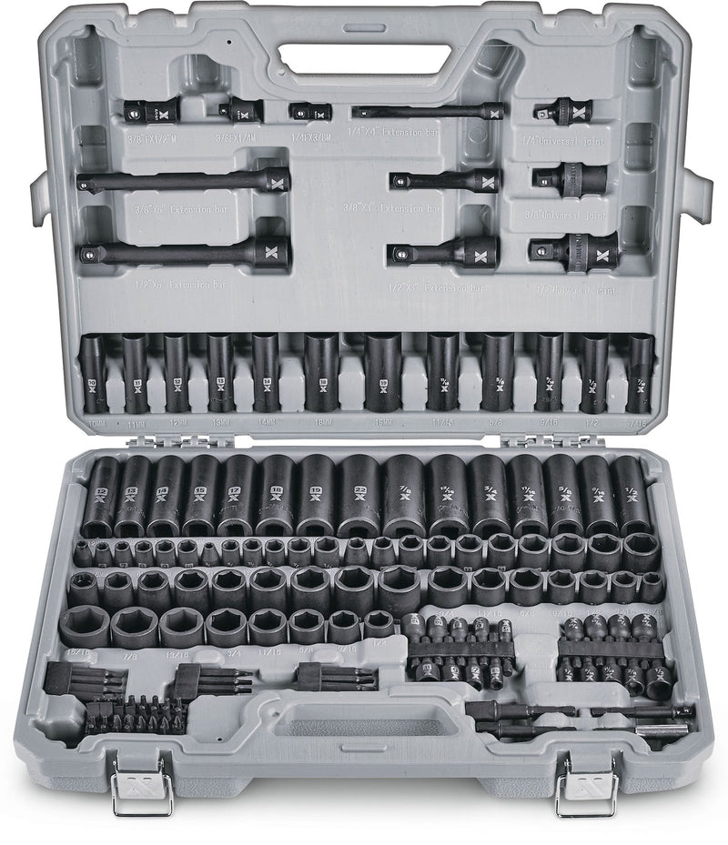 Professional Grade Impact Socket Set, 150-pc, SAE / Metric, CRMO V0274