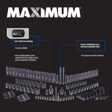 Professional Grade Impact Socket Set, 150-pc, SAE / Metric, CRMO