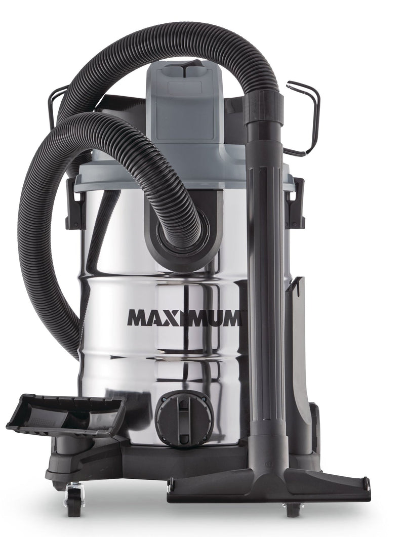 VKD811SW 5.5 Peak HP Stainless Steel Wet/Dry Shop Vacuum with Hose and Accessories, 30-L U8350