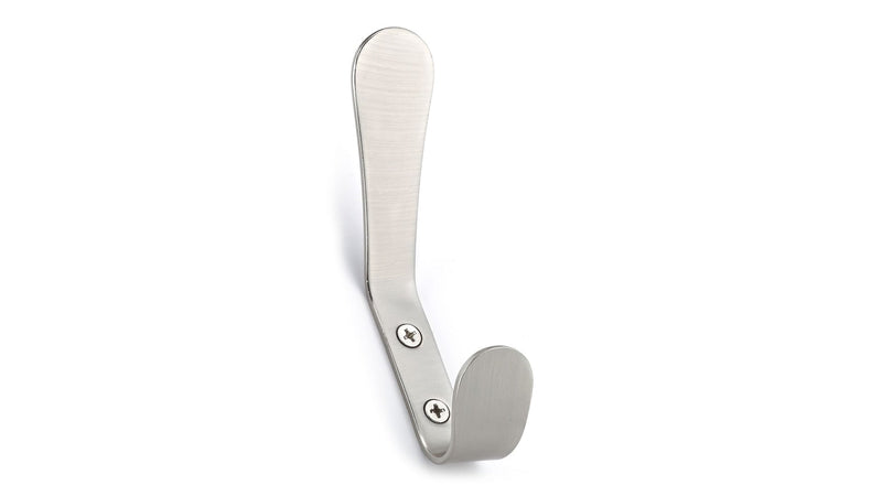 Metal Utility Double Hook, Brushed Nickel I5693
