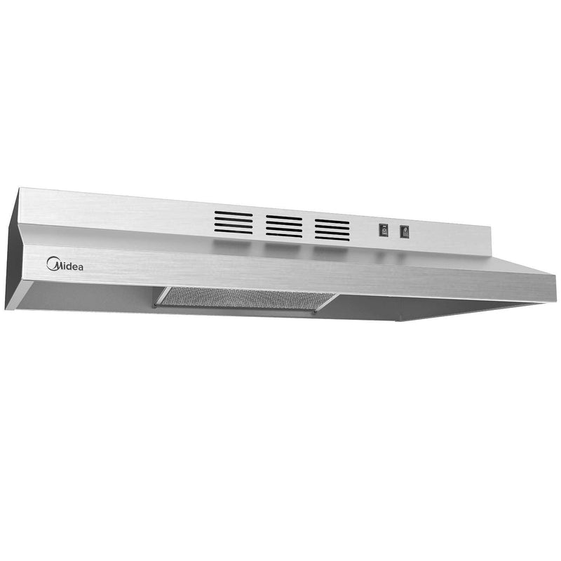 Basic 200 CFM Under the Cabinet Kitchen Exhaust Fan Range Hood, Stainless Steel, 30-in E7833