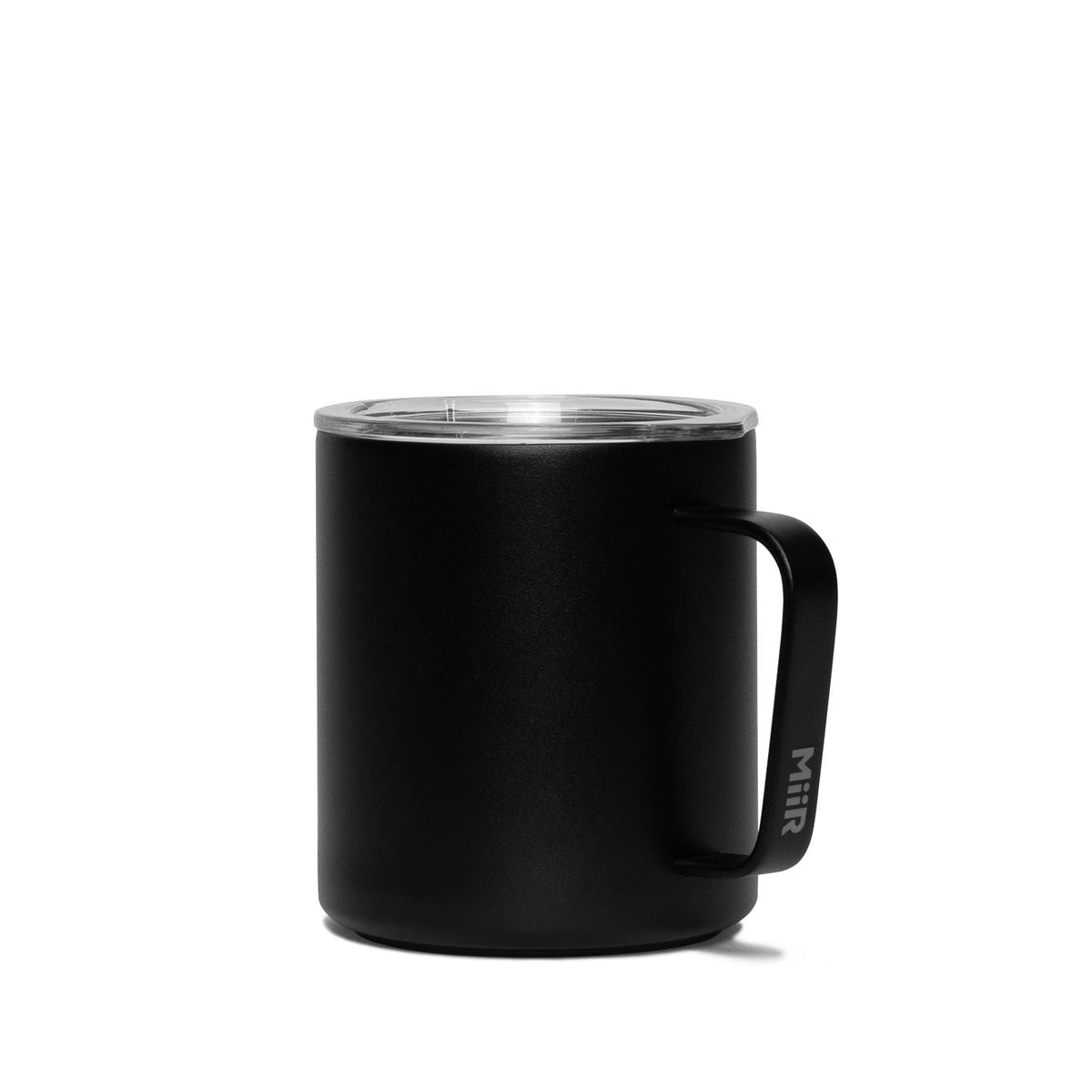 Stainless Steel Insulated Camp Cup with Press-Fit Slide Lid, Black, 12-oz