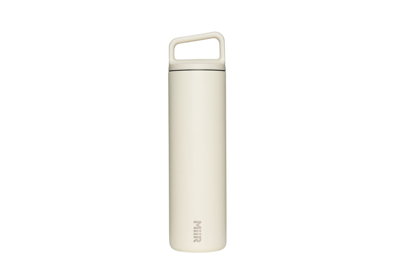 Wide Mouth Stainless Steel Insulated Travel Water Bottle, Sandstone White, 20-oz V9161