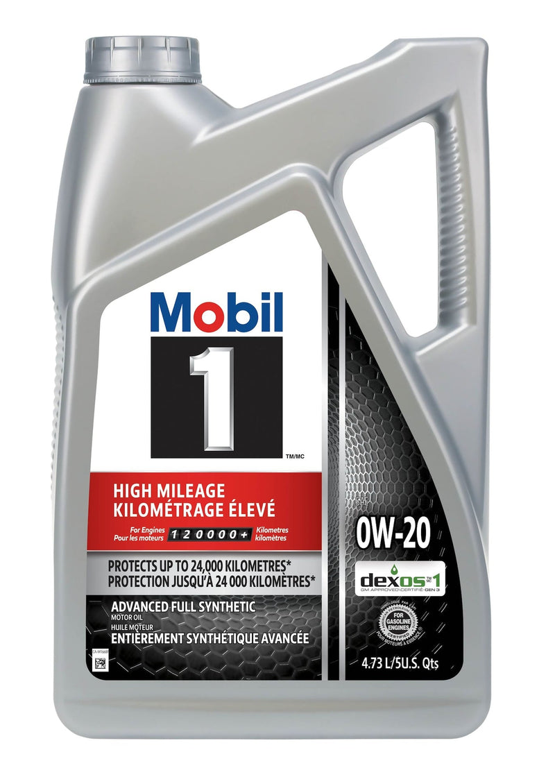 High Mileage 0W20 Synthetic Engine/Motor Oil, 4.73-L Y6201