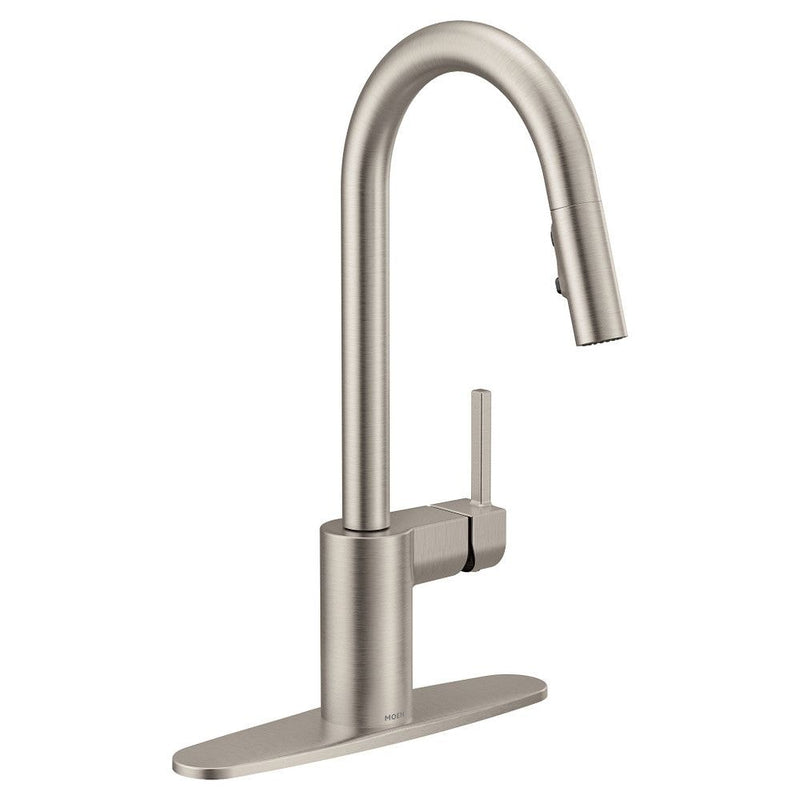 Align Single Handle Modern Pull Down Sprayer Kitchen Faucet with Reflex & Power Clean, Stainless Steel Z4734