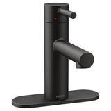 Align Single Handle Single Hole Bathroom Sink Faucet, Matte Black