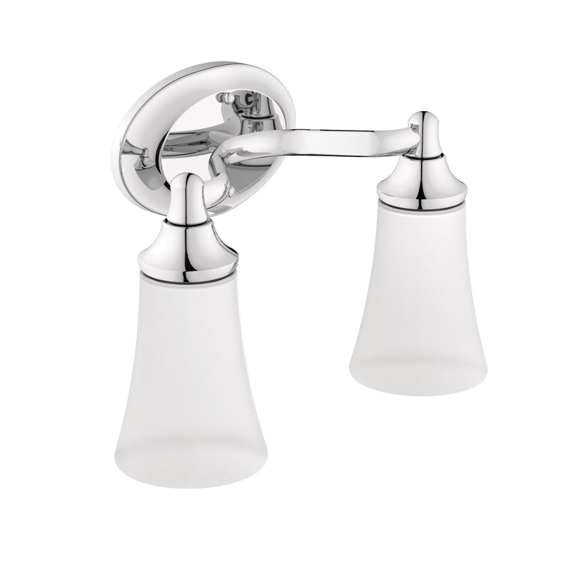 EVA Dual Vanity Lighting Fixture, Chrome R8500