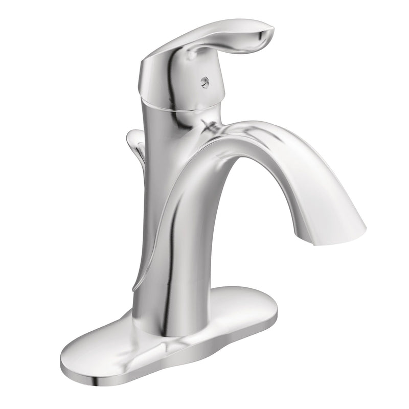 Eva Single Handle High Arc Single Hole Bathroom Sink Faucet, WaterSense Certified, Chrome G8876