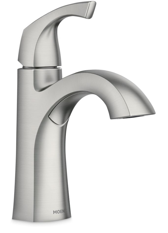 Lindor Single Handle Bathroom Faucet, Spot-resistant Brushed Nickel R9178