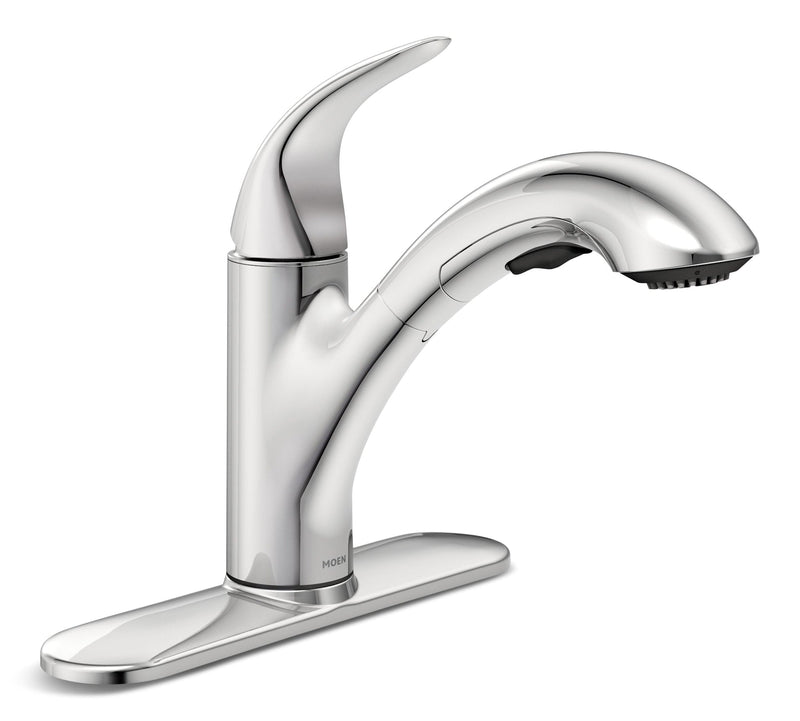 Medina Single-Handle Pull-Out Kitchen Faucet, Chrome T0133