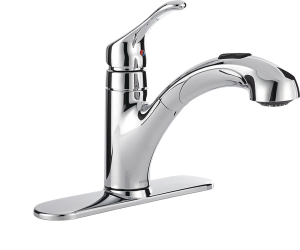 Renzo Single-Handle Pull-Out Kitchen Faucet, Chrome J7125