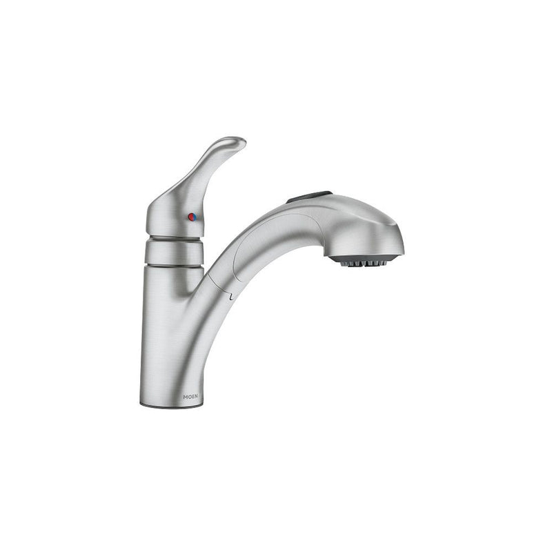 Renzo Single-Handle Pull-Out Kitchen Faucet, Spot-resistant Stainless S6221