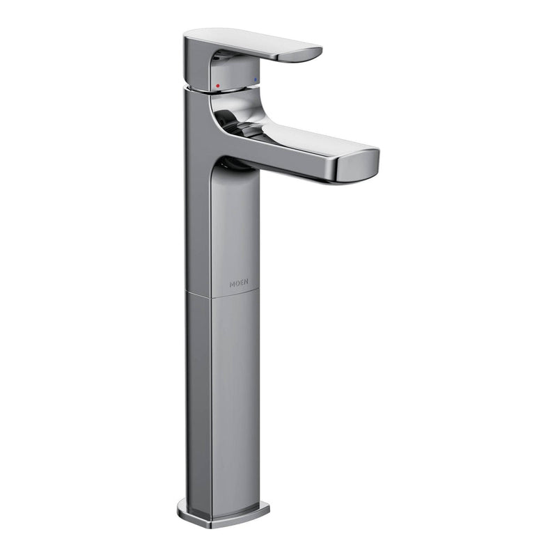 Rizon Single Handle High Arc Vessel Single Hole Bathroom Sink Faucet, WaterSense Certified, Chrome E2817