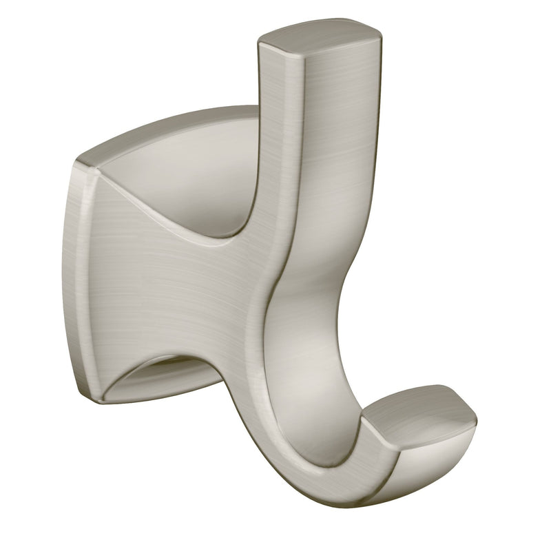 Voss Double Robe Hook, Brushed Nickel B1722