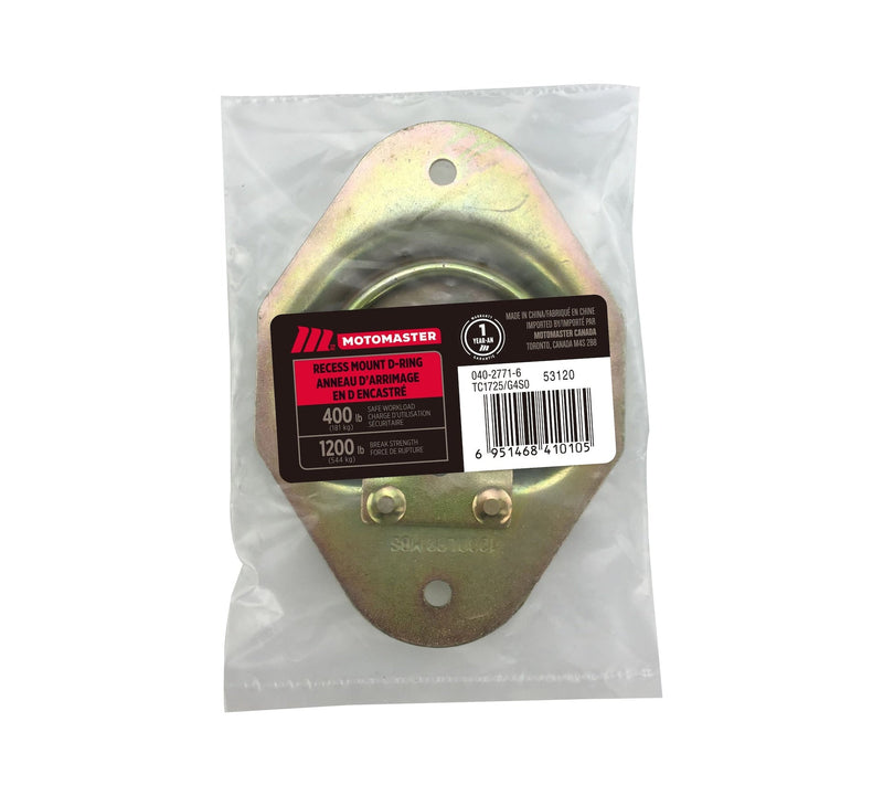 1,200-lb Medium Duty D-Ring, Recessed Mountable D8260