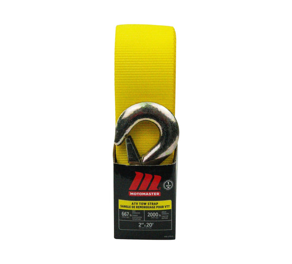 2,000-lb ATV Tow Strap with Hook, 2-in x 20-ft G4489