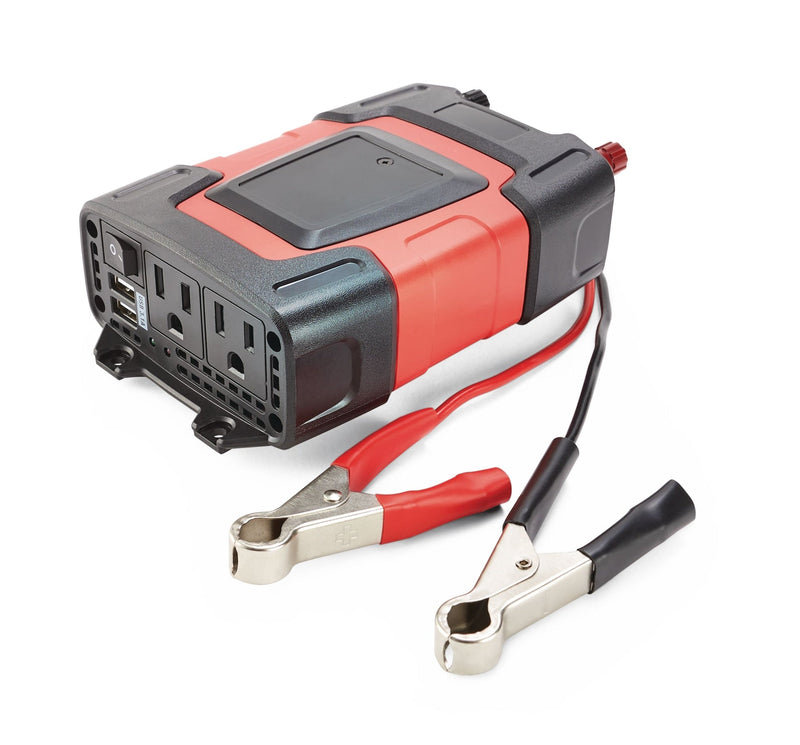 200W Power Inverter with Dual USB & AC Ports B7078