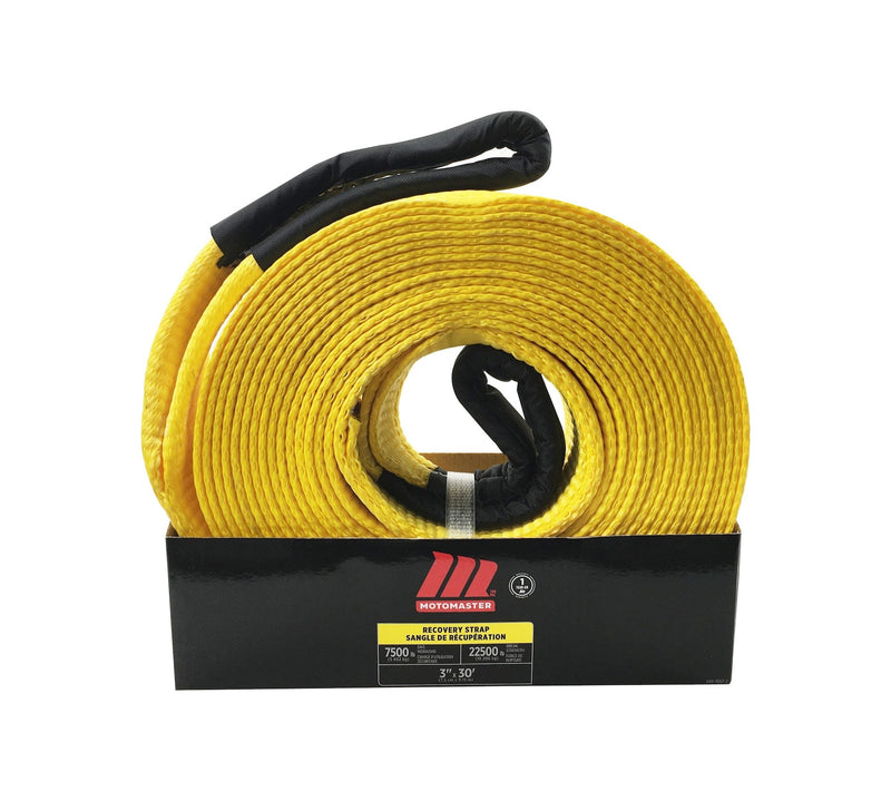 22,500-lb Recovery Strap with Loop Ends, 3-in x 30-ft V0972