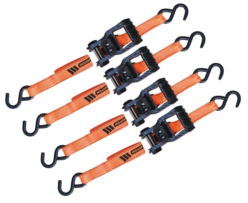 3,000-lb Heavy Duty Ratchet Tie Down Strap, 1.25-in x 14-ft, 4-pk Q1715