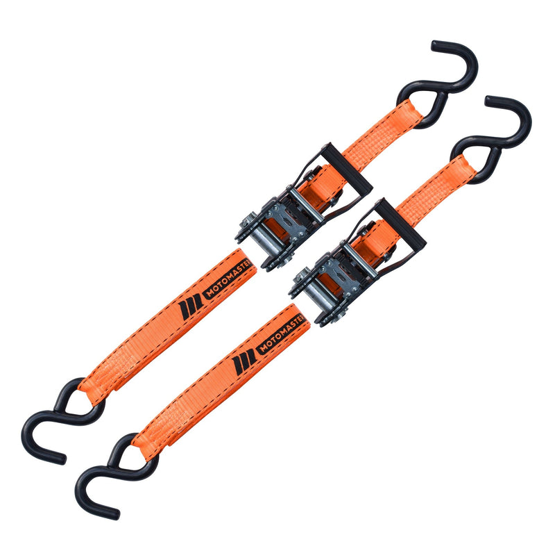 3,000-lb Heavy Duty Ratchet Tie Down Strap, Non-Padded, 1-in x 10-ft, 2-pk H6486