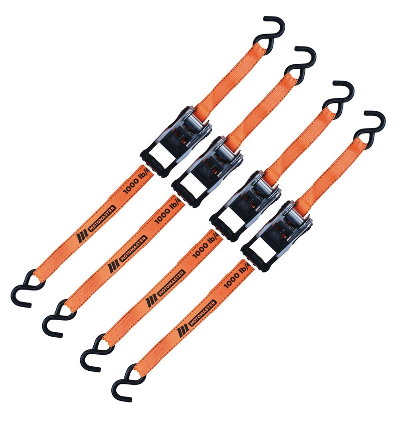 3,000-lb Heavy Duty Ratchet Tie Down Straps, Extra Long, 1.25-in x 20-ft, 4-pk Z4601
