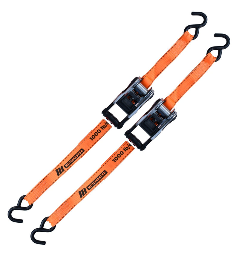 3,000-lb Heavy-Duty Ratchet Tie Down Straps, with Power Grip Padded Handles, 1.25-in x 10-ft, 2-pk P4600