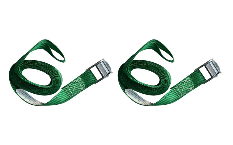 450-lb Light Duty Lashing Straps with Cam Buckle Clasps, Weatherproof, 1-in x 12-ft, 2-pk J7044