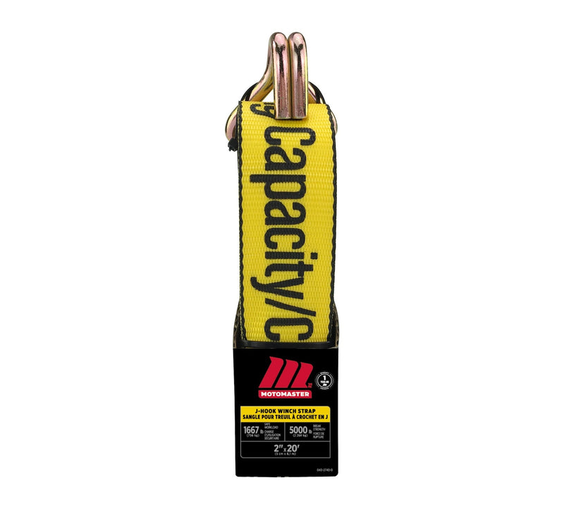 5,000-lb J-Hook Winch Strap, 2-in x 10-ft U1094