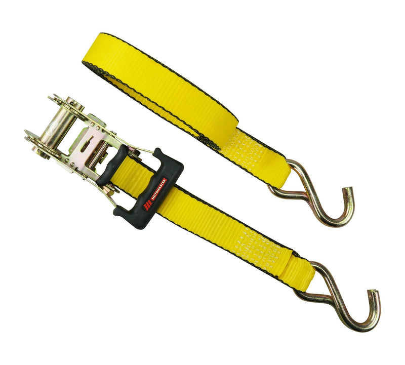 5,000-lb Padded Handle Ratchet Tie Down Strap, 1.5-in x 14-ft Y4158