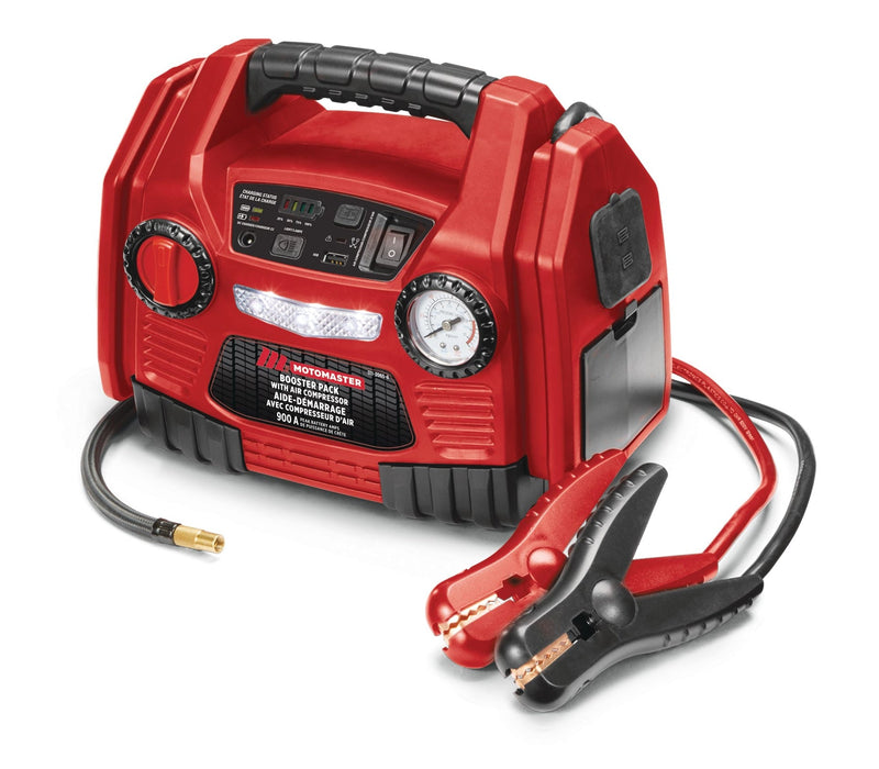 Booster Pack/Jump Starter, with Air Compressor, 900 Peak Amp, 12V I0865
