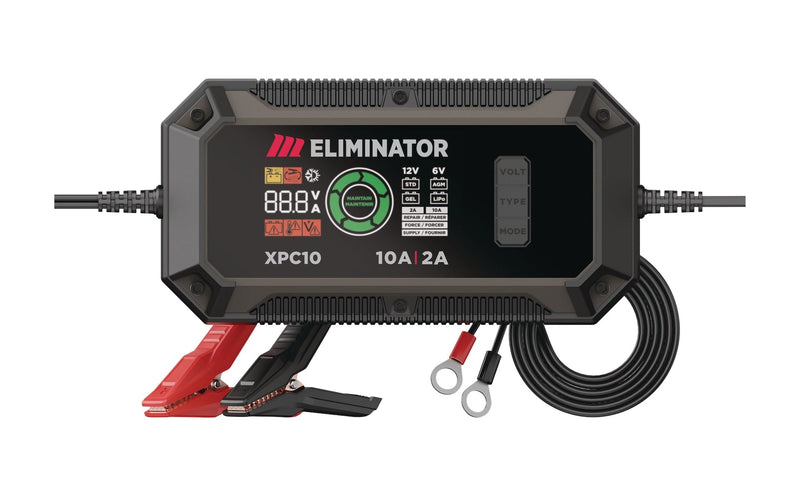 Eliminator Precision Series XPC10 Smart Battery Charger/Maintainer/Desulphator, 10/2-Amp, 6V/12V Y3421