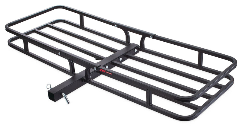 Steel Hitch Basket Cargo Carrier, 500-lb Capacity, Black L6942