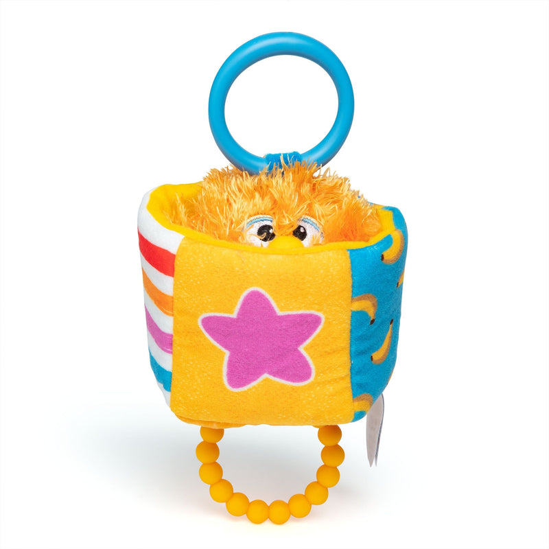 Herbie Sensory Take-Along Toy, Baby Swing & Baby Stroller Teething Toys with Rattle & Clip, Toddler Toys P4230