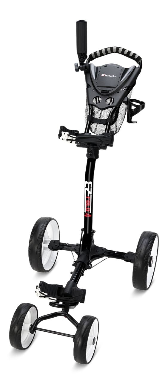 EZ Fold 4 Wheel Golf Cart, 4WD, Collapsible, Black D5207