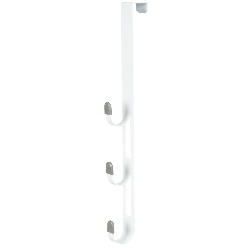 20" Over The Door Metal 3 Hook, White I9648