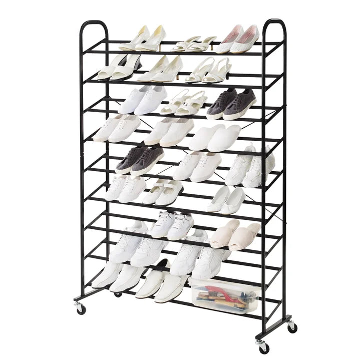 9 Tier Rolling Shoe Tower A6970