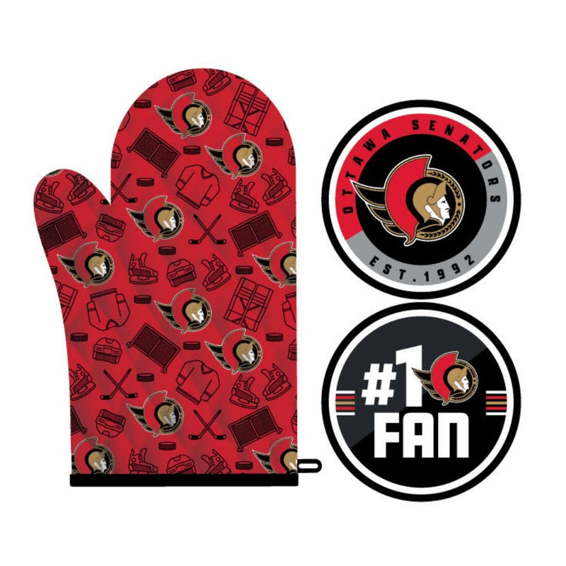 Kitchen Oven Mitt Pot Holder Set, 2-pc D4310