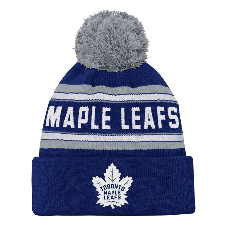 Jacquard Cuffed Knit Pom Toque, Youth V1398