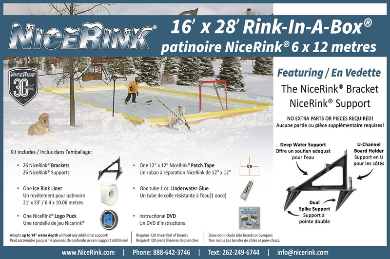 Outdoor Ice Rink Kit, 16-ft x 28-ft R4439