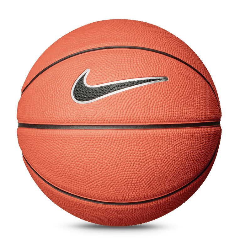 Skills Mini Kids' Indoor/Outdoor Rubber Basketball, Size 3 (22.5-in), Amber/Black/White B4367
