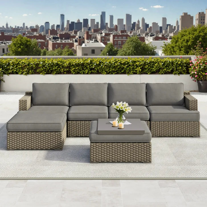 Niko Heritage 6-piece Patio Sectional Conversation Set G8441